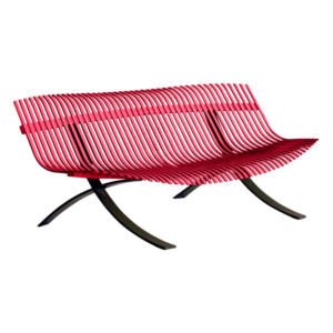 BANC CHARIVARI PIETEMENT REGLISSE FERMOB