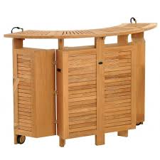 Bar pliant demi lune teck