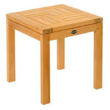 Table basse carrée croisillon