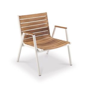 Fauteuil bas teck PILOTIS