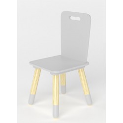 Chaise enfant grise