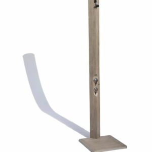 Douche solaire ODALO droite avec caillebotis teck