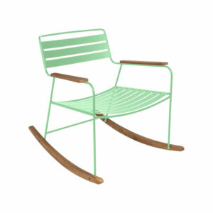 Rocking chair Surprising métal / teck -